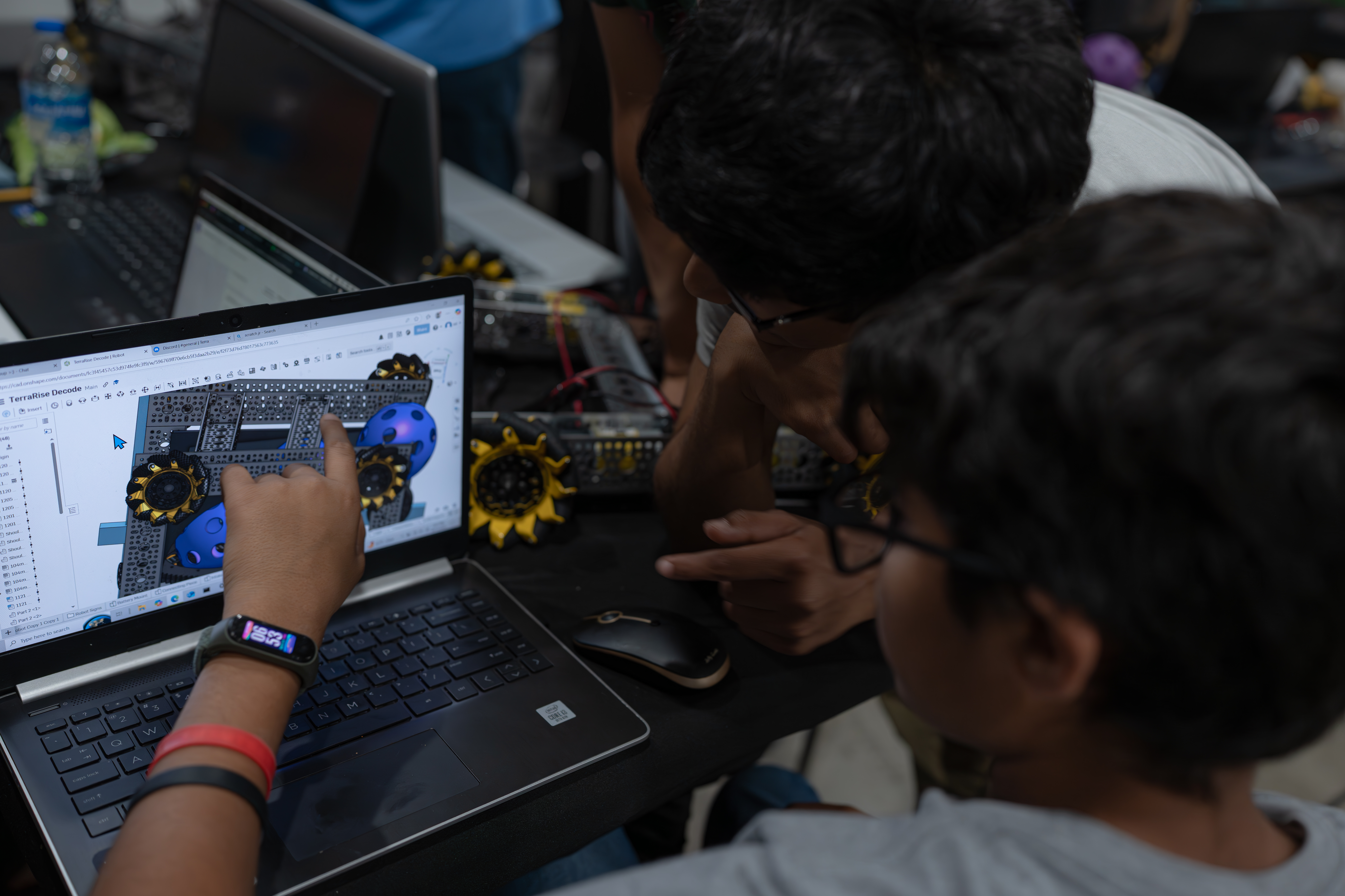 TerraEd students learning CAD